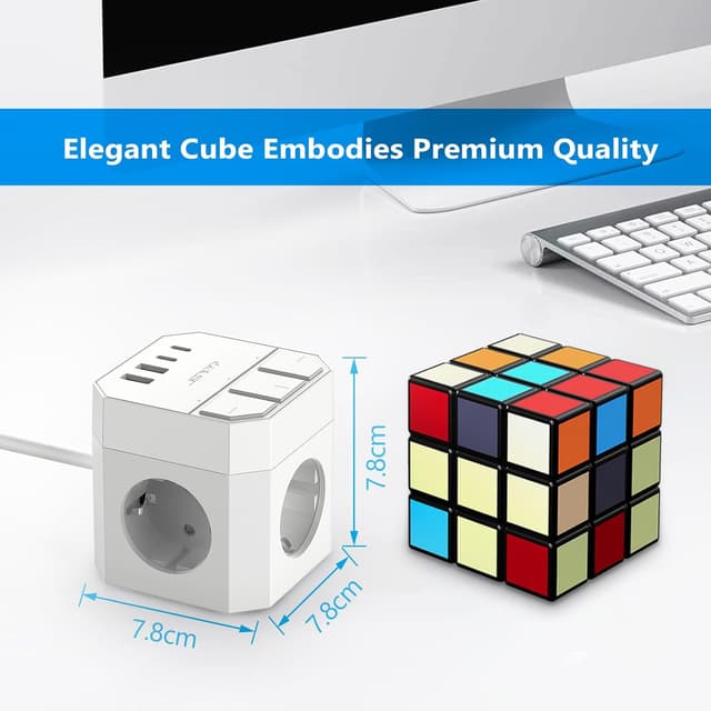 Thumbnail 4 de Multipresa Multipla JSVER con 3 prese e 3 m di cavo