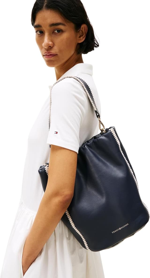 Detalle 1 de Tommy Hilfiger Women’s Soft Summer Bucket Bag in Space Blue (One Size)