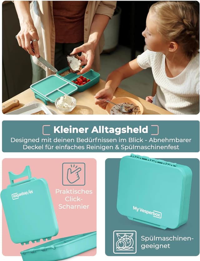 Thumbnail 4 de My Vesperbox Kinder-Brotdose mit Fächern Liv