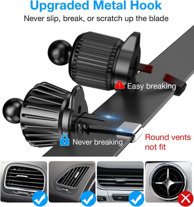 Thumbnail 6 de Coolpow MagSafe Car Mount Charger (15W) with Super Magnet for Dash Vent