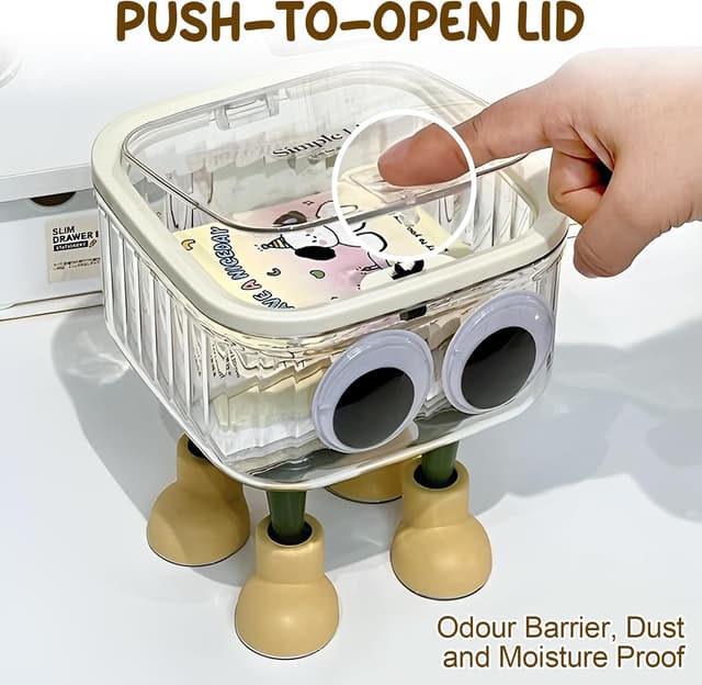 Detalle de Cylogia desktop hair accessories organiser storage box (transparent) for girls