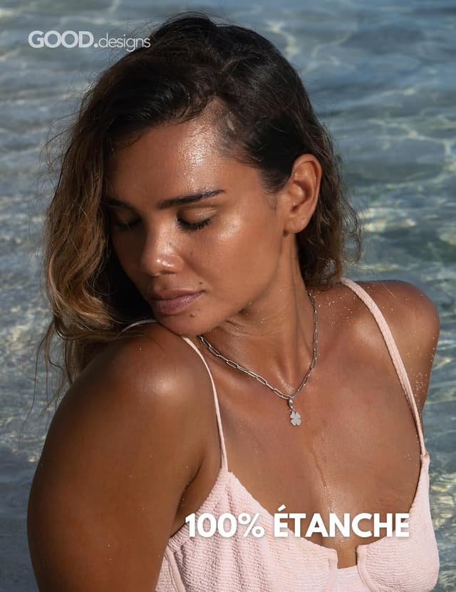 Detalle de Pendentif charm en acier inoxydable 316L avec fermoir mousqueton pour bracelet à breloques