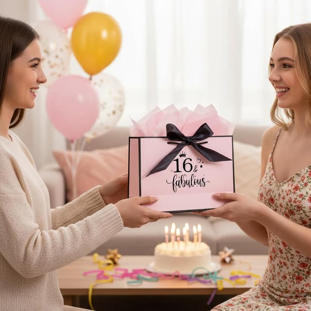Thumbnail 2 de 16th birthday gift bag 11 x 8 x 4 in