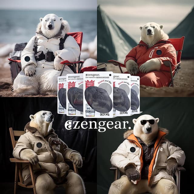 Detalle de aZengear toppe di riparazione autoadesive impermeabili (11 pezzi, grafite) per piumini, tute da sci e scarpe