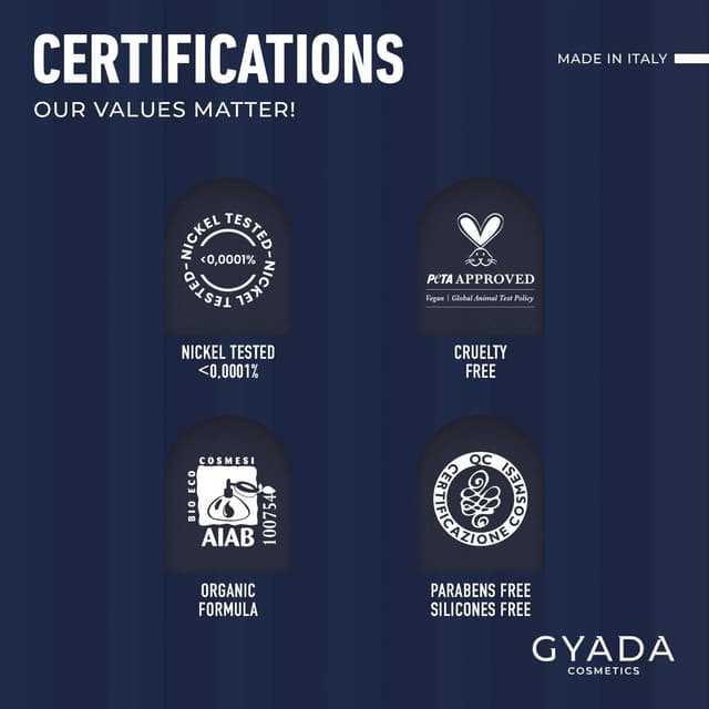 Detalle de GYADA COSMETICS Hyalurvedic Impacco Ayurvedico in tessuto purificante con cuffia effetto termico, per capelli grassi e sfibrati (60 ml)