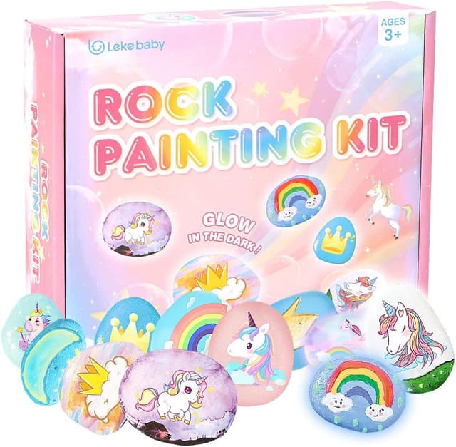 Detalle de Rock painting kit for kids 12 paints