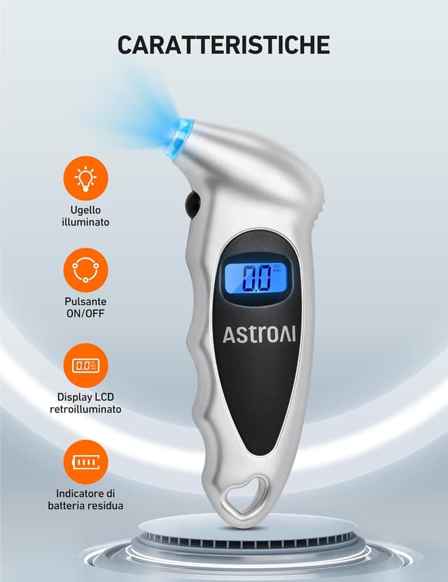 Thumbnail 1 de AstroAI Tire Pressure Gauge 0-150 PSI