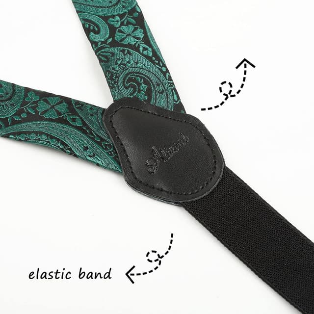 Detalle de Alizeal boys bow tie braces set 87 cm