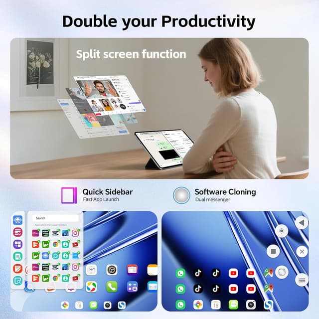 Thumbnail 6 de TECLAST T65 13-inch Android 16 Tablet Bundle with Keyboard (2-in-1) — 20GB+128GB, 120Hz, 4G LTE