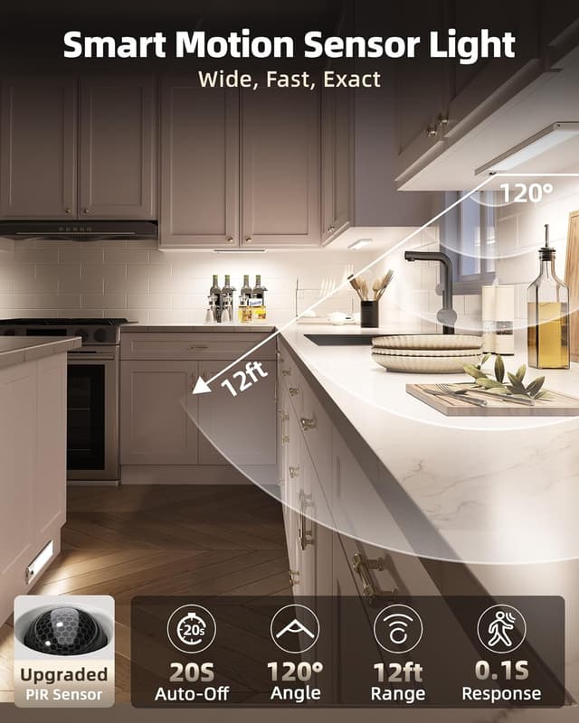 Thumbnail 2 de EZVALO 5-Pack Under Cabinet LED Lights 2400mAh