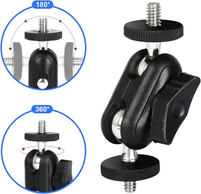 Thumbnail 4 de Doppelter Kugelkopfadapter 2er Pack für 1/4 Zoll