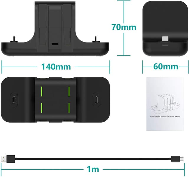 Thumbnail 6 de GeeRic Ladestation 6‑in‑1 für Switch