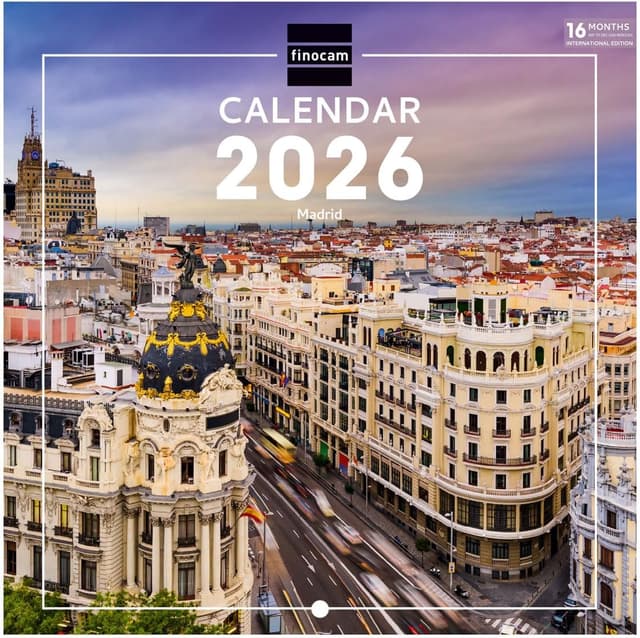 Detalle de Finocam Wall Calendar 2026 18x18 cm Month to View