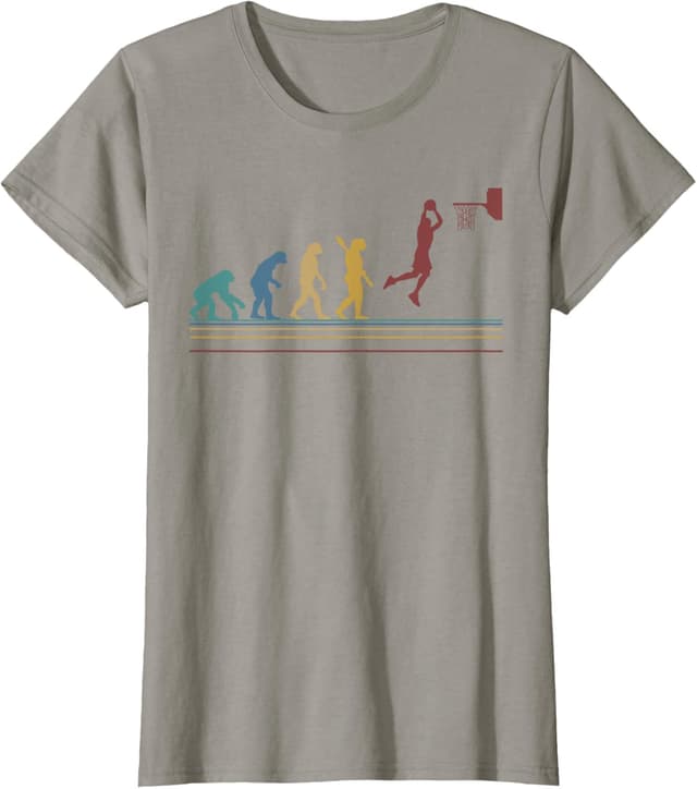 Detalle de Maglietta Grafico Basket Pallacanestro “Basketball Evoluzione” con taglio classico