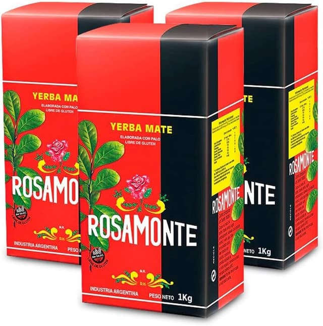 Imagen de Rosamonte Yerba Mate 1 Kg Pack 3 Unidades en OfertitasTOP