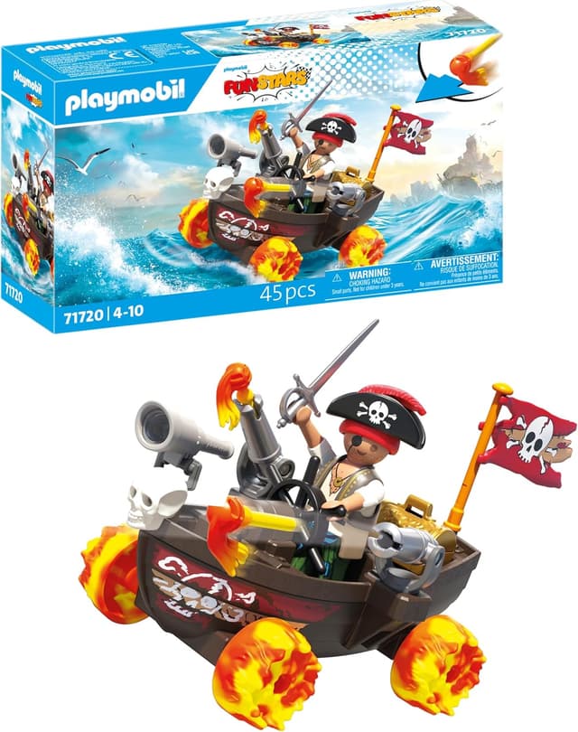 Imagen de PLAYMOBIL Rasendes Piratenboot ab 4 en OfertitasTOP