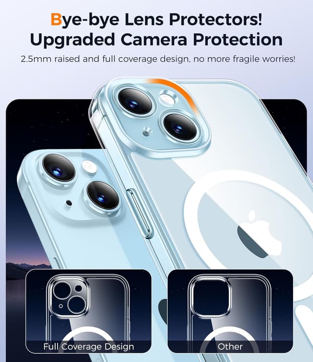 Detalle 1 de Qasyfanc Coque iPhone 15 MagSafe, anti-jaune