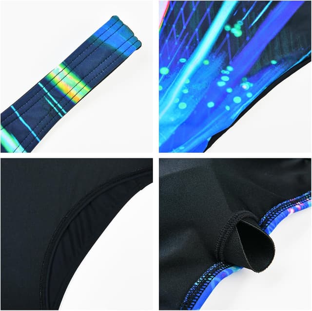 Detalle de Veranobreeze Damen Sport Badeanzug Racerback Schwarz