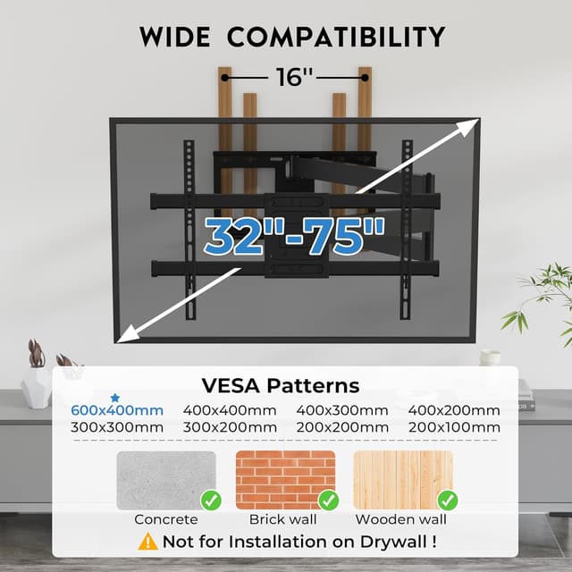 Detalle de BONTEC TV Wall Mount 40.9"