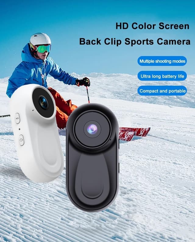 Detalle de Zeerkeer Magnetic Mini Body Camera (64G TF, 1080P, 120° wide-angle) with 360° back clip