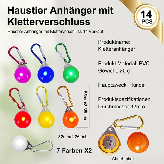 Detalle 2 de HOSPAOP Lot de 14 pendentifs lumineux 14