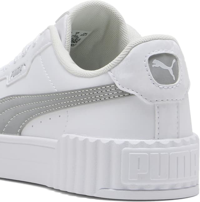 Detalle 2 de Puma Damen Carina 3.0 Sneaker – Lederoptik, Schnürung & Gummilaufsohle
