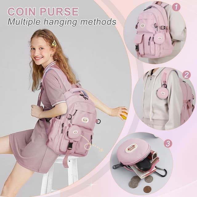 Thumbnail 6 de BECOJADDE Backpack 25L 15.6-inch laptop