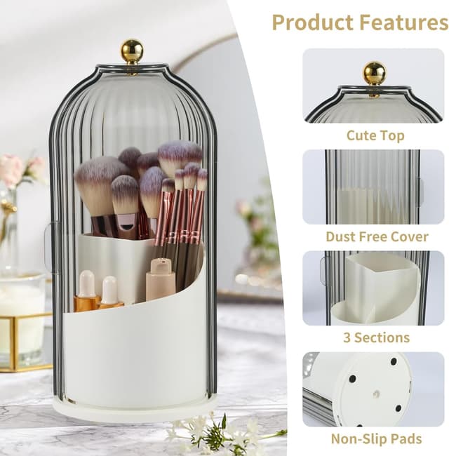 Thumbnail 4 de VacFreKep Makeup Brush Holder Organizer with Lid