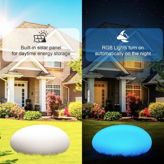 Detalle 2 de Lampade solari da giardino Drcowu per sentieri, decorative con 16 colori e telecomando