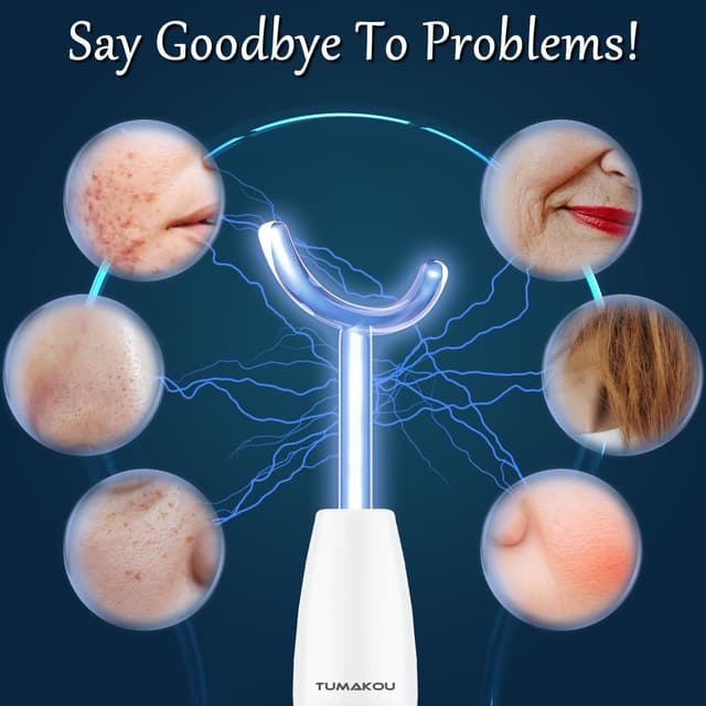 Thumbnail 3 de TUMAKOU Portatile Alta Frequenza Viso 6 Elettrodi