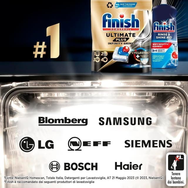 Thumbnail 6 de Finish Ultimate Infinity Shine, 80 capsule