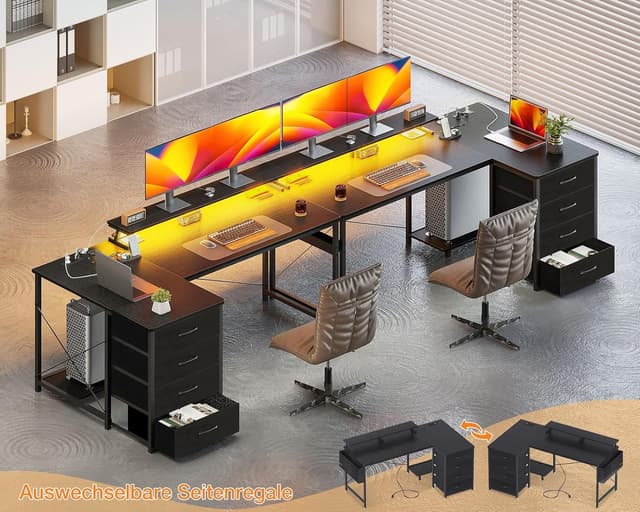 Thumbnail 1 de ODK Eckschreibtisch 160x80 L‑Form