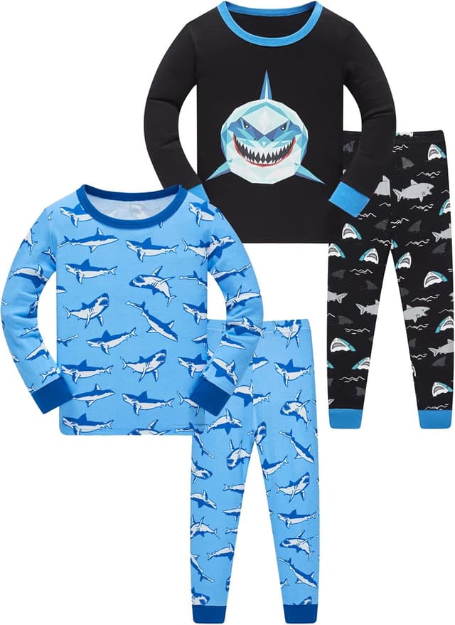 Thumbnail 6 de SOIBEEN Jungen-Dinosaurier-Pyjamas 4-teilig aus Baumwolle (1–12 Jahre)