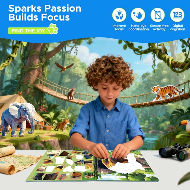 Detalle de Kinder Stickerbuch mit Geschichten, 4 Stück