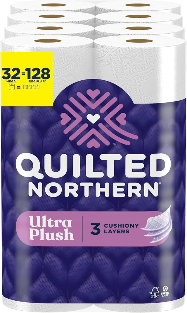 Imagen de Quilted Northern Ultra Plush 32 Mega Rolls toilet paper 🧻 en OfertitasTOP