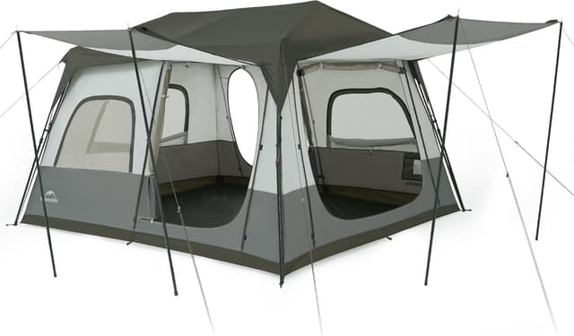 Detalle de Naturehike Cape 4/6/8 Person Camping Tent – waterproof, windproof and quick-open automatic tent