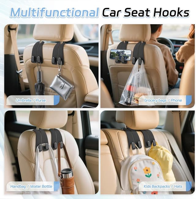 Thumbnail 6 de Fitnice Car Seat Headrest Hooks 7.8 in