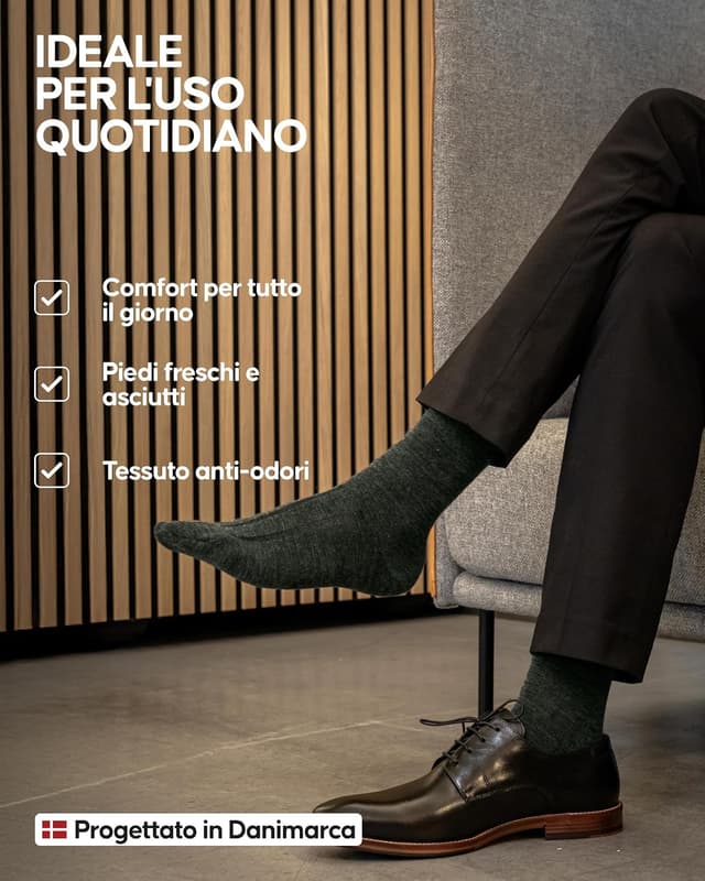 Detalle de DANISH ENDURANCE Calze trekking 3 paia