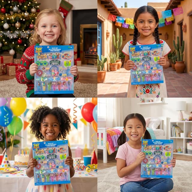 Thumbnail 6 de Townley Girl Toy Story Hair Accessories Set for Girls – clips, bows, scrunchies and hair ties