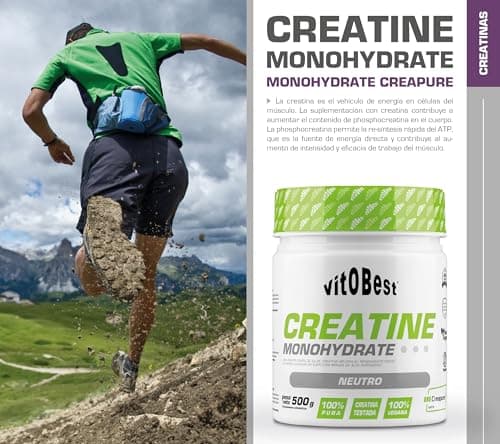Detalle 2 de vit.O.Best VITOBEST Creatina Monohidrato (Creapure®) sabor neutro 500 g