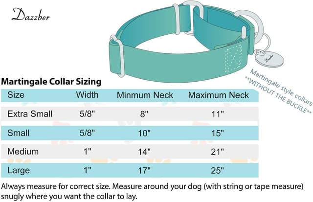 Thumbnail 1 de Dazzber Martingale Dog Collar 43-64 cm