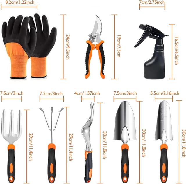 Detalle 2 de ABRFC Garden Tool Set 11-piece aluminium kit