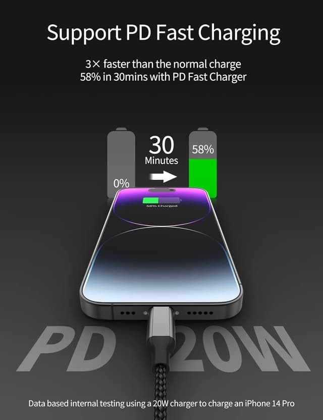 Detalle 2 de Acecene iPhone Ladekabel 1m