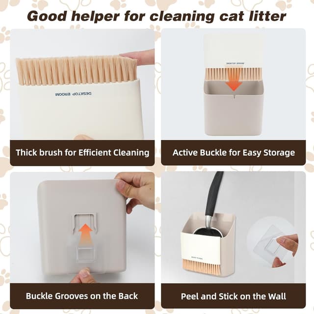Thumbnail 5 de Mfsdai Cat Litter Scoop with Holder and Broom 🐾