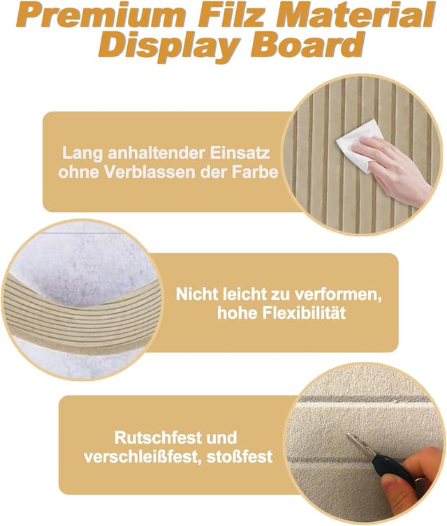 Detalle de Vauki Filz Pinnwand 80 x 40 cm