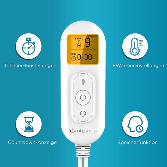 Detalle de Comfytemp Gewichtetes Heizkissen Nacken 1 kg ♨