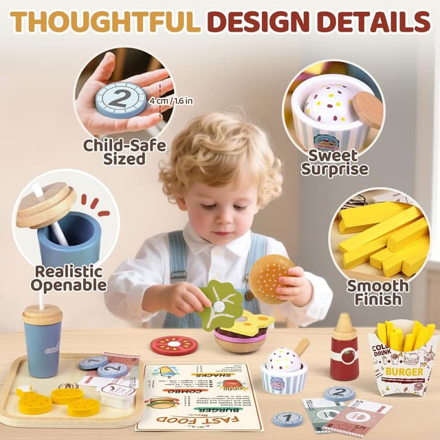 Detalle de Airlab play food set 37 piece toy