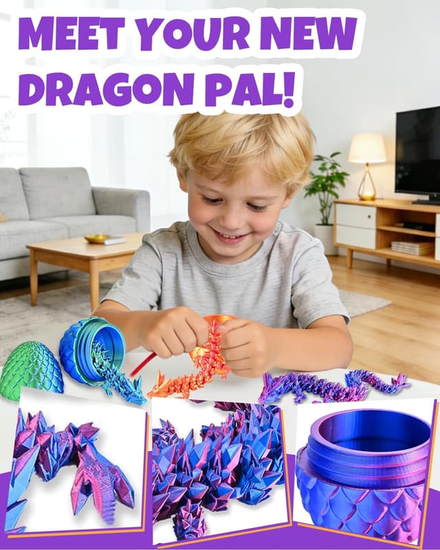 Detalle 2 de 3D printed dragon eggs 3.5 in IVRMTAL