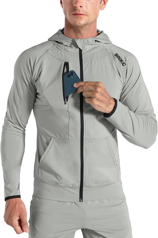 Imagen de BROKIG Leichte Hoodie Herren S‑XXL en OfertitasTOP