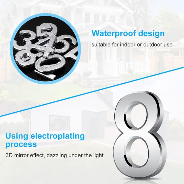 Detalle 2 de Vicloon Numero Civico Segnale 3D ABS 7,5 cm